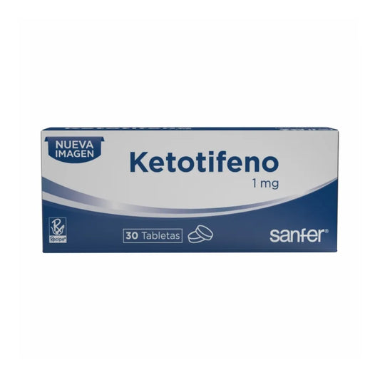 KETOTIFENO (RECIPE) 1 MG X 30 TABLETAS