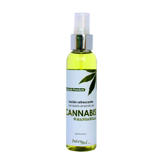 LOCION REFRESCANTE (INTERBEL) CANNABIS+MANZANILLA X 120 ML