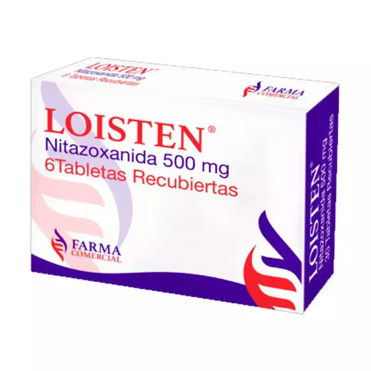 LOISTEN (FARMA COMERCIAL) NITAZOXANIDA 500 MG X 6 TABLETAS