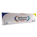 METFORMINA (ANGLO) 850 MG X 250 TABLETAS