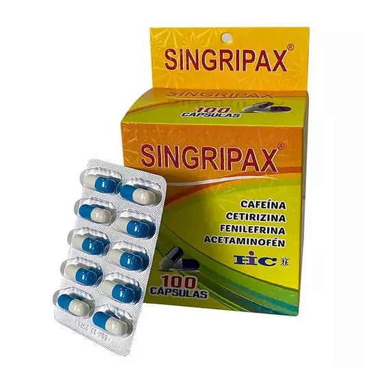 SINGRIPAX (HC) ACE+FENI+CETI+CAFE X 100 CAP