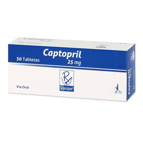 CAPTOPRIL (RECIPE) 25 MG X 30 TABLETAS