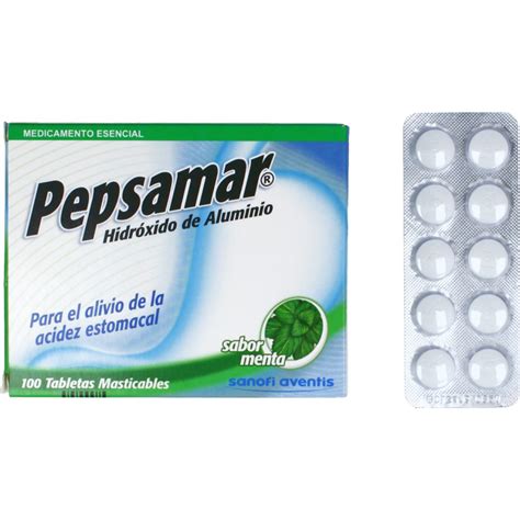 PEPSAMAR (SANOFI) HIDROXIDO DE ALUMINIO X 100 TAB MASTICABLES