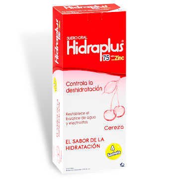 HIDRAPLUS (TECNO) SUERO ORAL CEREZA  X 4 SACHETS