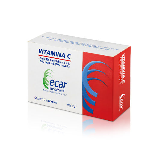 VITAMINA C (ECAR) 500MG/5ML CAJA X 10 AMP