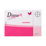 DIANE 35 (BAYER) CIPROTERONA+ETINILESTRADIOL 2MG/0.035 MG X 21 GRAGEAS
