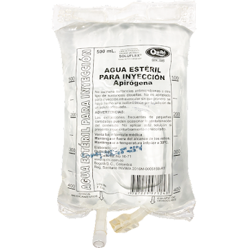 AGUA ESTERIL PARA INFECCION (QUIBI) 500ML X BOLSA