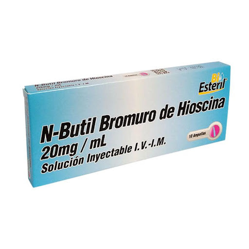 HIOSCINA N-BUTILBROMURO 20MG/1ML AMP CJ*10 BIOESTERIL