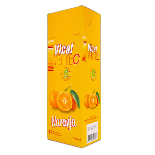 VITAMINA C VICAL NARANJA ( ECAR) CAJA X 144 TAB